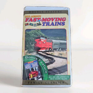 All About Fast-Moving Trains & America's Best Model Trains VHS (2001) Clamshell